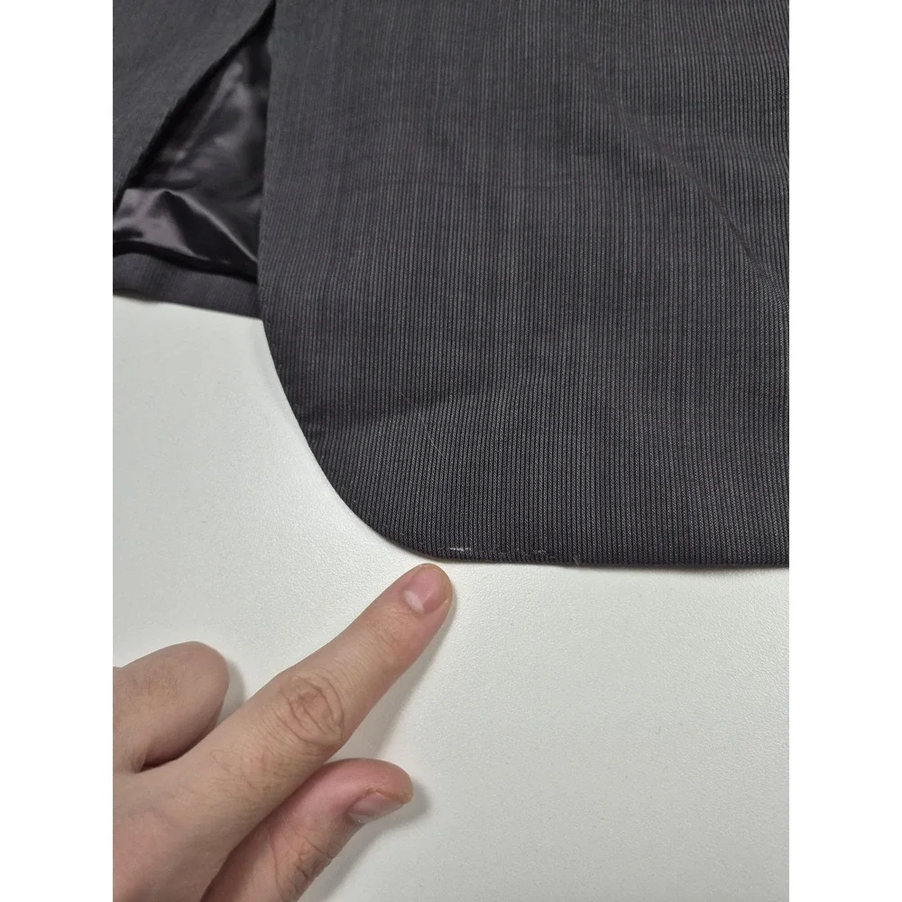 Zanieri Suit Mens 50 Long Gray Wool 2 Piece 44x36 Super 100s Reda Italy NWT FLAW